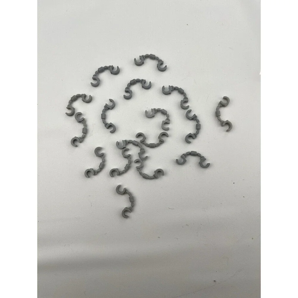LEGO LOT Handcuffs x17 Lot Gray Minifigure Accessory GENUINE